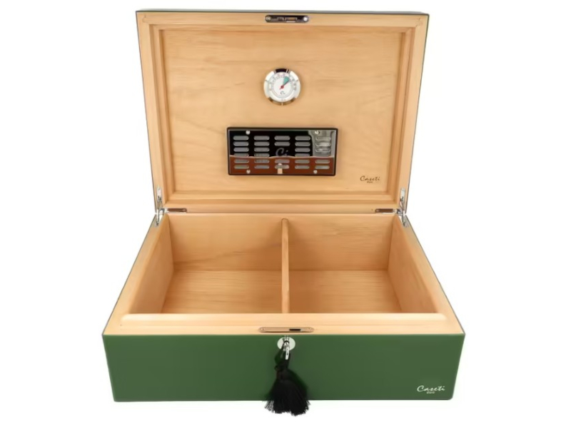 Caseti Paris humidor 80 szivar számára - zöld